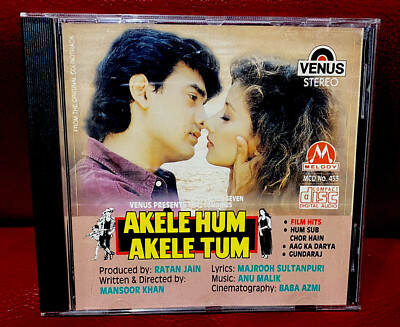 AKELE HUM AKELE TUM-MUSIC-ANU MALIK-BOLLYWOOD CD-Venus/Melody Uk-1996.