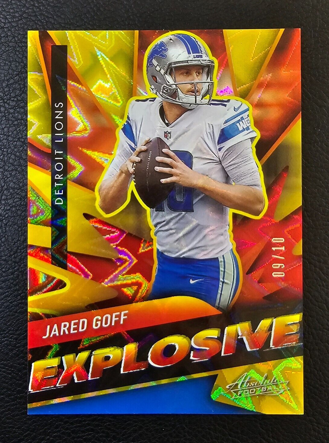 Jared Goff 2021 Absolute Gold  Explosive /10 SSP