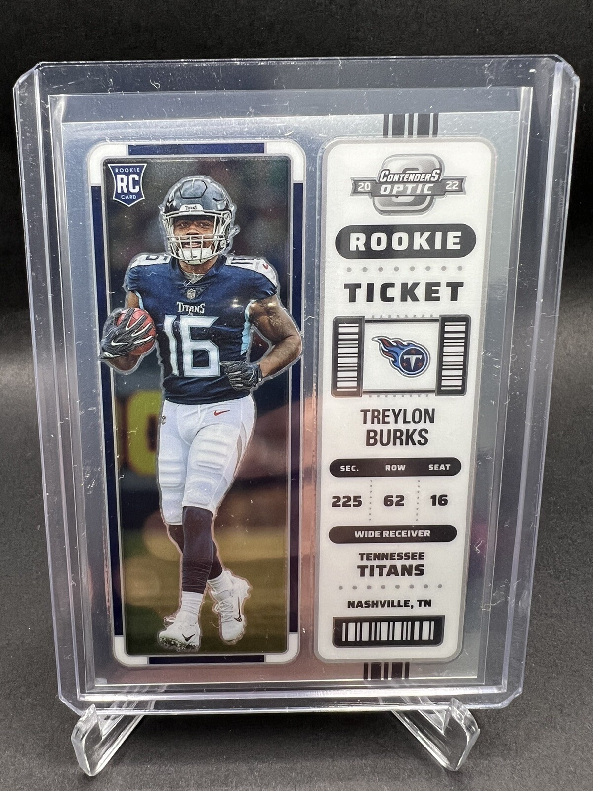2022 TREYLON BURKS CONTENDERS OPTIC ROOKIE RC SILVER PARALLEL #94