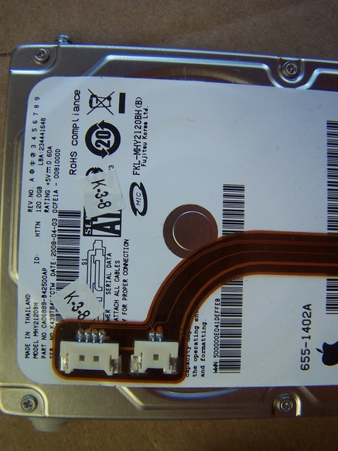 Fujitsu MHY2120BH 120GB SATA/150 5400RPM 8MB 2.5" Notebook Hard Drive ...