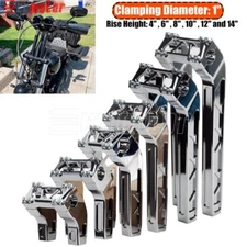 Club Style 1" Pullback Handlebar Riser For Harley Dyna Touring Softail Fatboy