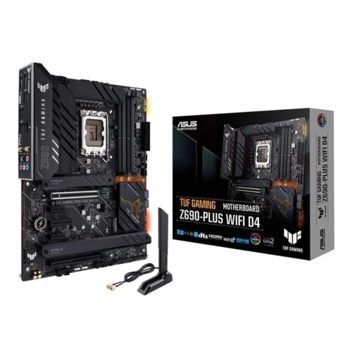 ⚡ ASUS TUF Gaming Z690-Plus WiFi D4 LGA 1700 Intel 12th Gen ATX Motherboard ⚡ - Picture 1 of 4