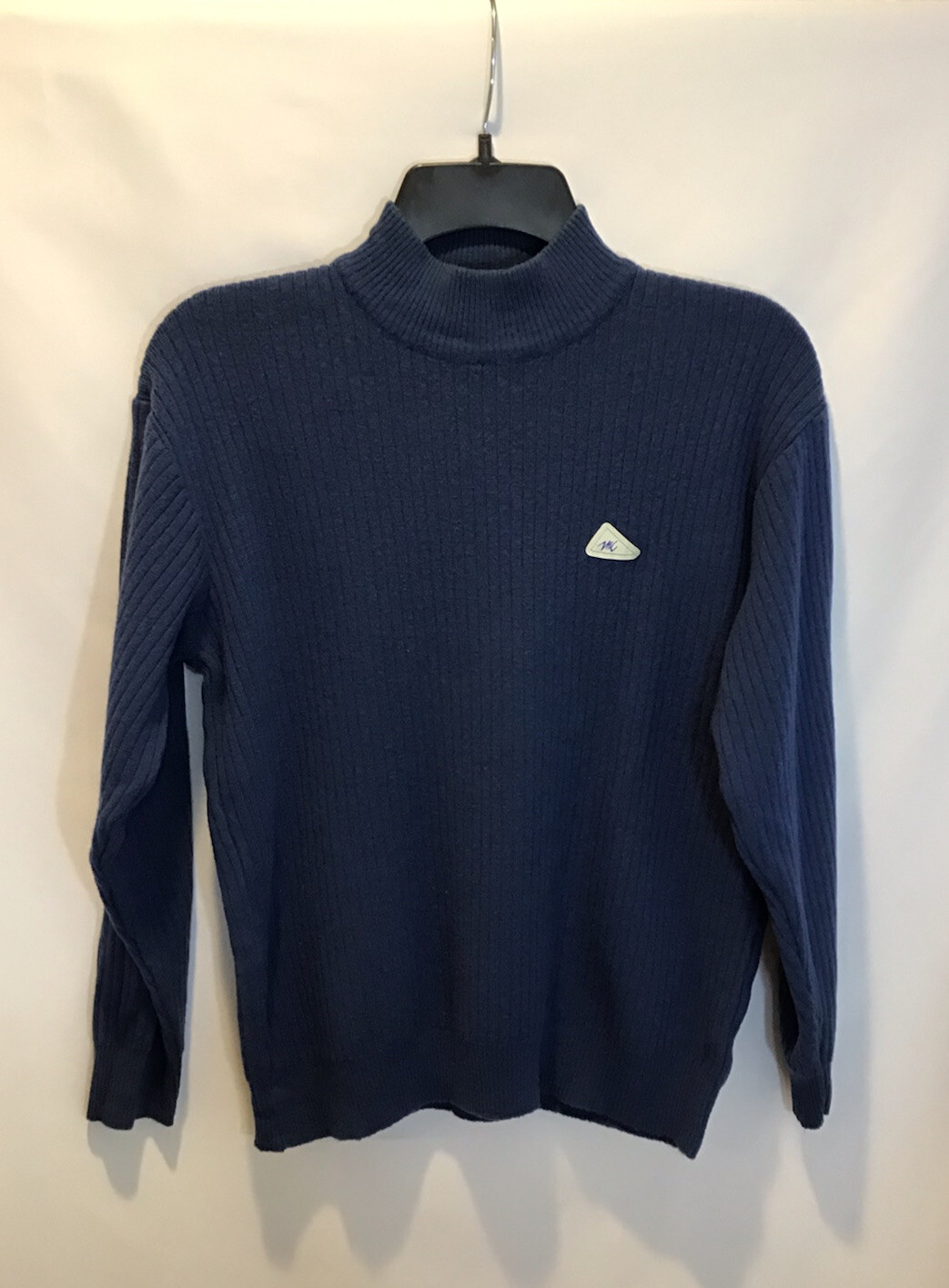 Blue Magna Wool Turtleneck Sweater Size 