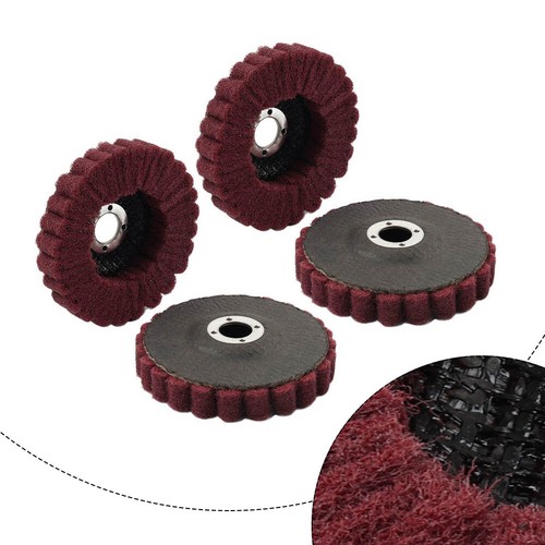 "Rueda de pulido de disco con solapa de fibra de nailon de 2/4 piezas de 100 mm para amoladora angular" - Imagen 26 de 26