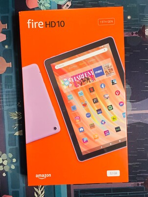 Amazon Fire HD 10 10.1'' FHD 32 GB Lilac 2023 Release 13th Gen -NEW