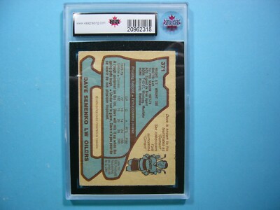 1979/80 O-PEE-CHEE NHL HOCKEY CARD #371 DAVE SEMENKO ROOKIE