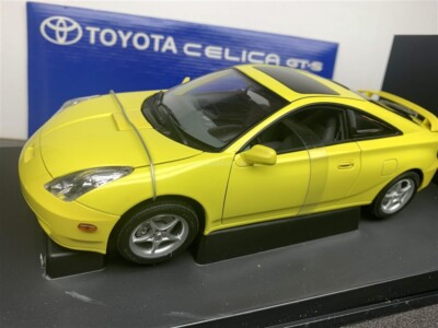 2000 TOYOTA CELICA GT-S DIE CAST MODEL 1/18 YELLOW BY AUTO ART