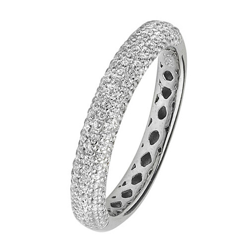 Bagues Acier Inoxydables Bague Croix Doré Acier Inoxydable Avec Zirconiums - Les Inséparables Bague De Fiançaille Occasion