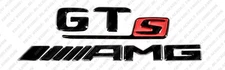 New Gloss Black Red Emblem Trunk Logo Letters for Mercedes-Benz GT-S AMG C190