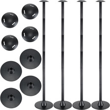 Pontoon Boat Cover Support Poles - Set of 4 - Adjustable Height - ABS Plastic