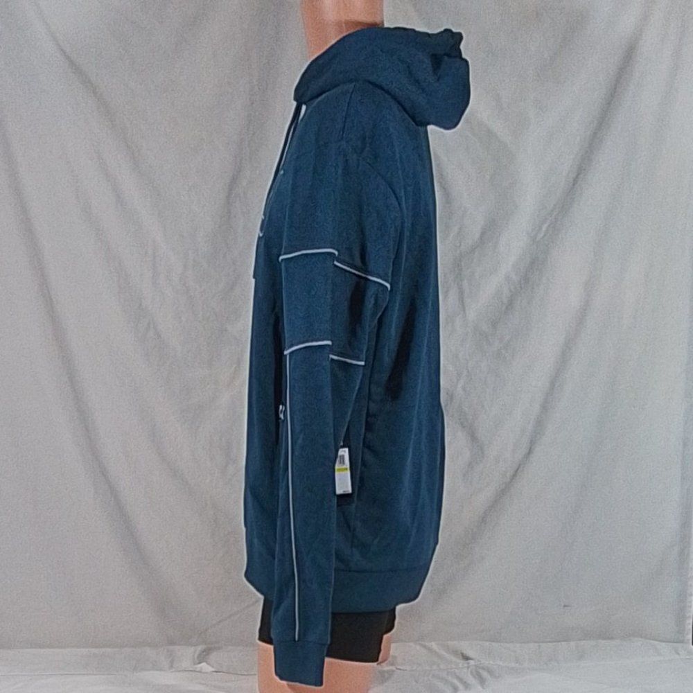 Felpa con cappuccio uomo Fila Indah Teal Medium Nuova con etichetta