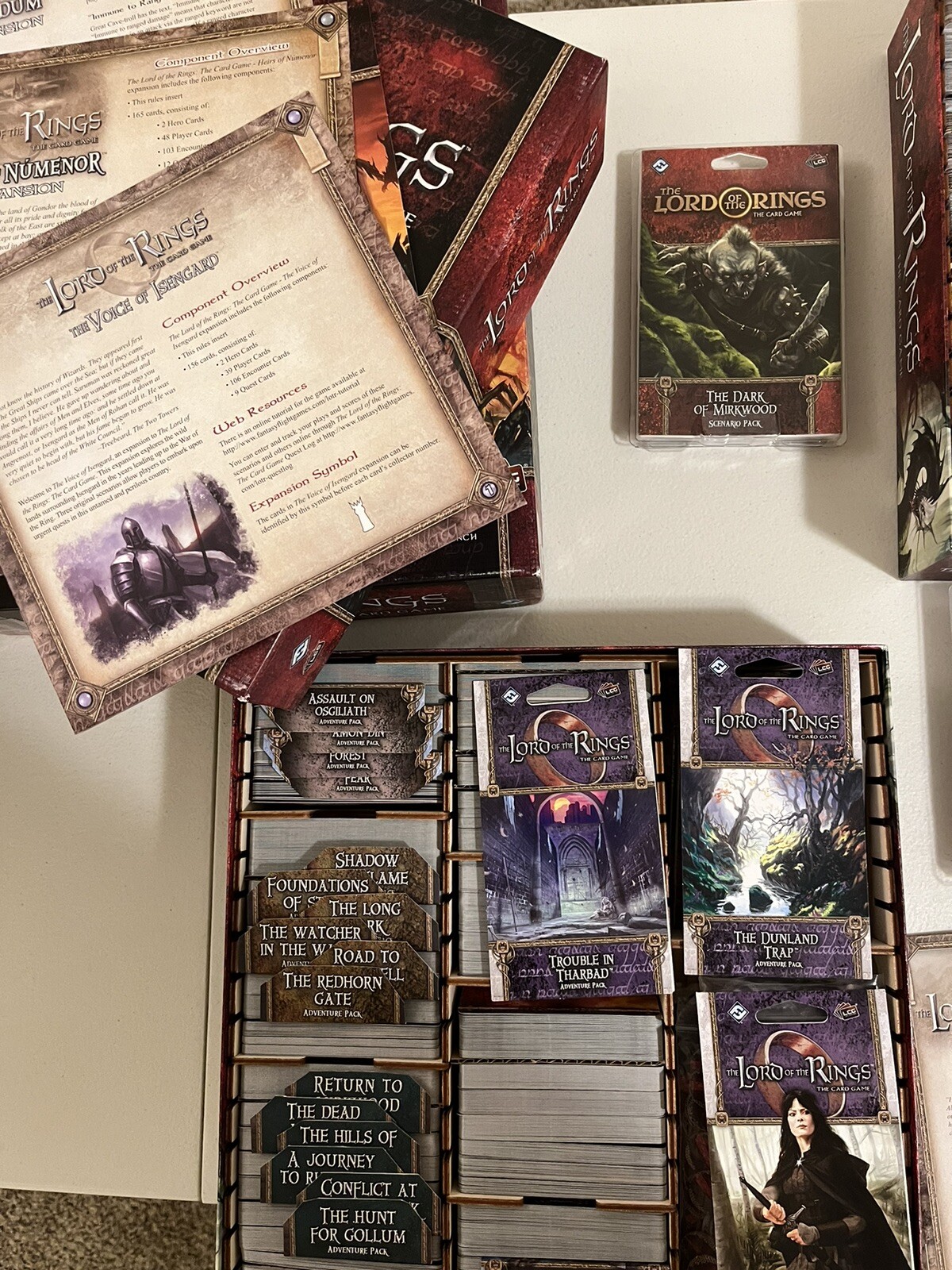 The Lord of the Rings Card Game LCG Cycle 14 & 2 Hobbit + 2 Fellowship