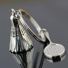 1X Creative Simulation Mini Badminton Key Ring Keyring Keychain Pendant Gift