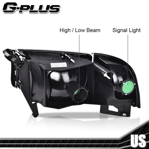 Fit For 1994-2002 Ram 1500 2500 Clear Lens Amber Corner Headlights Head Lamps - Picture 7 of 9