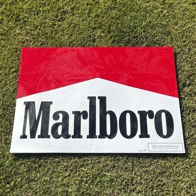 Vintage Marlboro Window Door Advertisement 90 s Decal Sticker Sign 22 x16  NOS