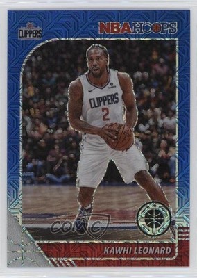 2019 Panini NBA Hoops Premium Stock Blue Mojo Prizm 91/99 Kawhi Leonard #177 7xr