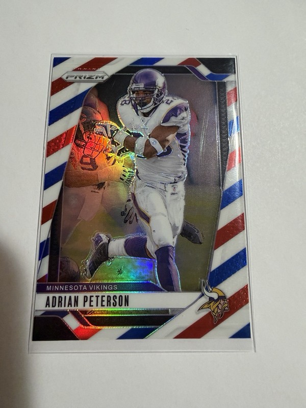 2024 Panini Prizm - Adrian Peterson #191 Red White & Blue Prizm