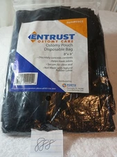 Entrust Ostomy Care. Ostomy Pouch Disposable Bag  8"× 8" . Does Not Expire  60 