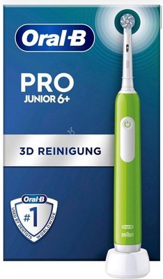 Oral-B Pro Junior 6+ Elektrische Kinderzahnbürste Grün Drucksensor 3 Modi