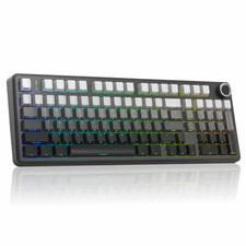 AULA F99 Pro Tri-Mode Wireless Mechanical Keyboard RGB Hot Swap Black