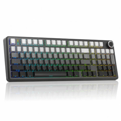 AULA F99 Pro Tri-Mode Wireless Mechanical Keyboard RGB Hot Swap Black