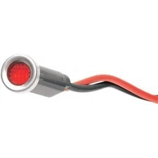 DRAG SPECIALTIES 2212-0111 Red Snap-In Indicator Light 0.30"
