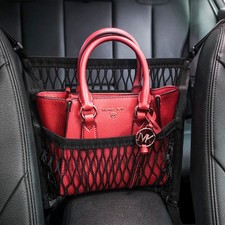 Car Organizer for Front Seats - Purse Holder, Dog Barrier, Mesh Storage Bag