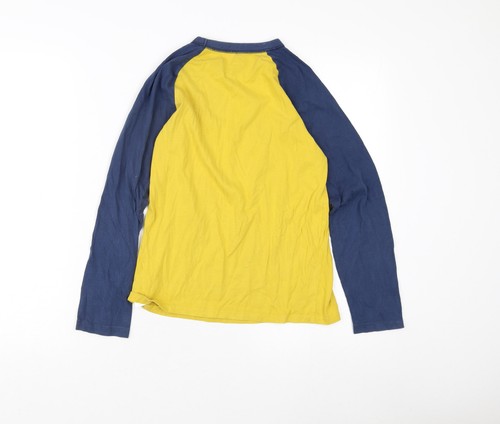 Gap Kinder Jungen gelb blau Langarm Totenkopf T-Shirt 10-11Y - Bild 2 von 12