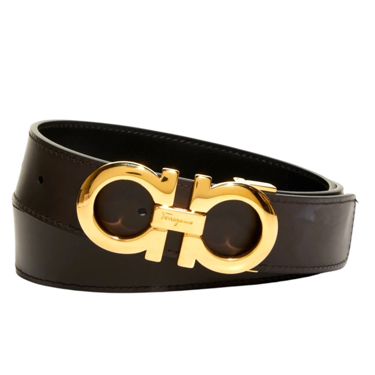 Salvatore Ferragamo Leather Brown Belts for Women for sale  display picture 1