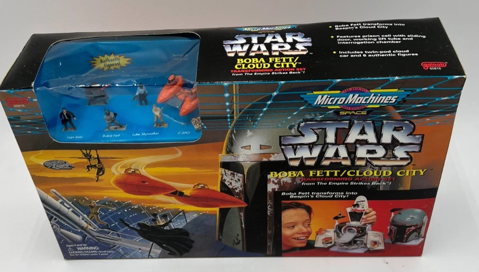 Galoob Star Wars Micro Machines Boba Fett / Cloud City Empire Strikes Back New - Image 2 of 4