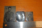 LOT of 3 Antique Tintype Photographs  1800's Children History Photography