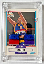 Alex English -2025 Jersey Fusion Game Used Dual Patch Jersey Card- 7/10 Nuggets