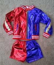 New Girls Size 130 L Property Of Joker Costume Harley Quinn