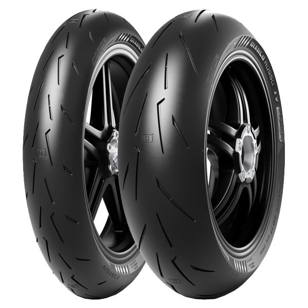 TYRE PAIR PIRELLI 110/70-17 (54W) + 180/60-17 (75W) DIABLO ROSSO 4 CORSA