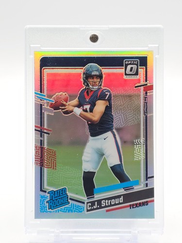 C.J. STROUD 2023 DONRUSS OPTIC RATED ROOKIE HOLO PRIZM #244 TEXANS Q3147