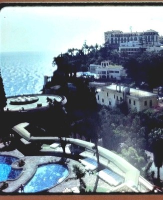 1984 Madeira Portugal Hotel Pool Coastal Views Photo Slide Kodak