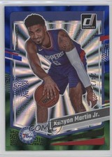 2023-24 Panini Donruss Holo Blue & Green Laser 24/35 Kenyon Martin Jr #159 0a6