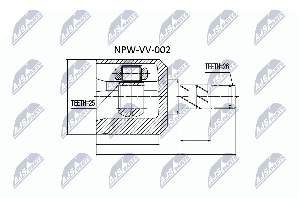 N.T.Y. NPW-VV-002.NTY Joint Kit, drive shaft for VOLVO - Image 5