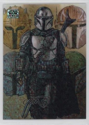 2024 Chrome Star Wars Galaxy Mini-Diamond Refractor The Armorer Paz Vizsla 9et