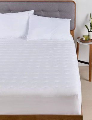 Arch Studio Waterproof Queen Mattress Pad White Solid Machine Wash