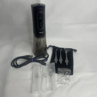 Bitvae Cordless Water Dental Flosser Oral Tooth Irrigator Teeth Cleaner w Tongue