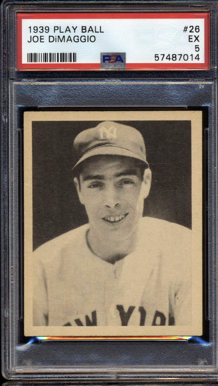 1939 Play Ball #26 Joe DiMaggio Yankees PSA 5 EX Iconic Card HOF CENTERED