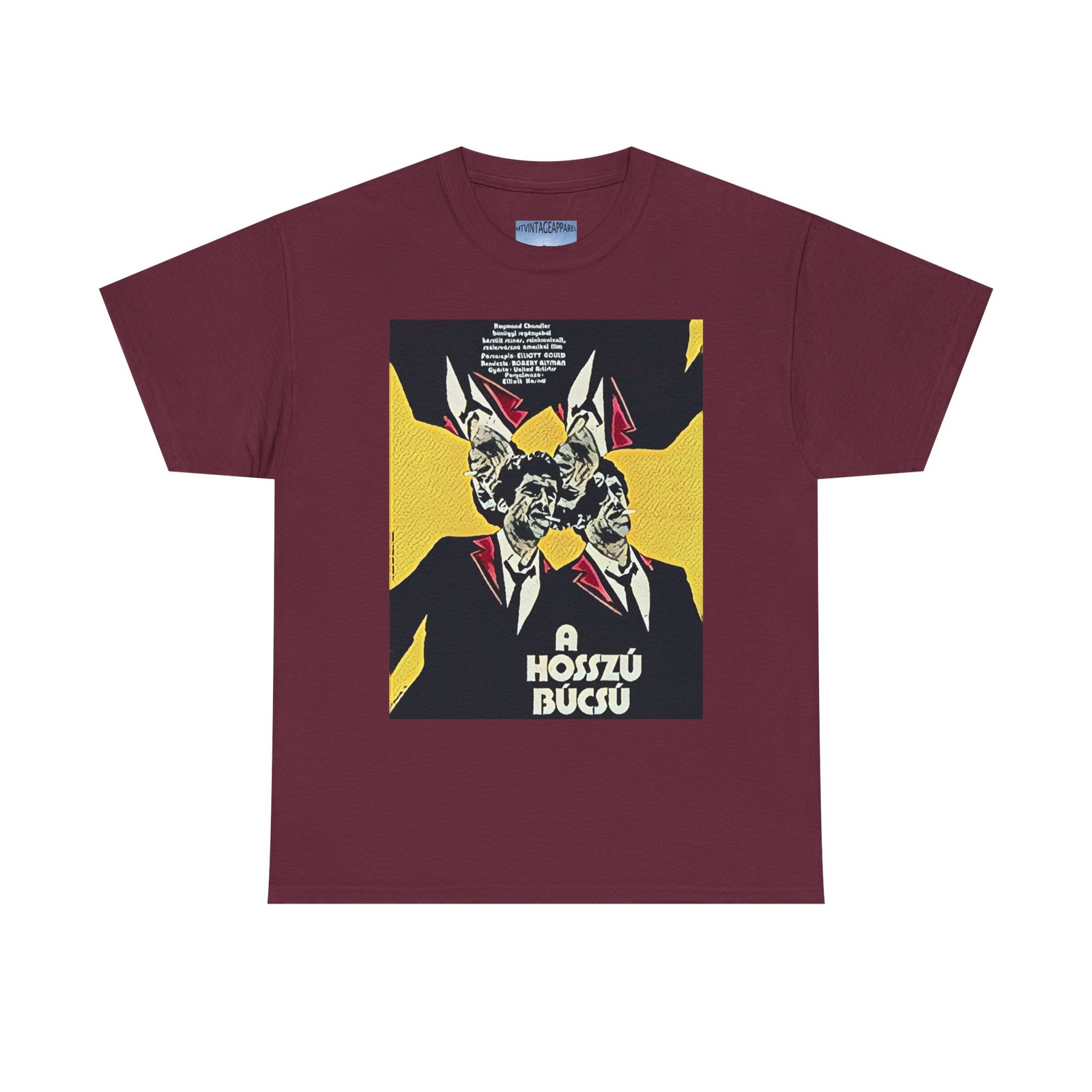 The Long Goodbye Hosszú Búcsú Graphic Print Short Sleeve Tee Shirt Heavy Cotton