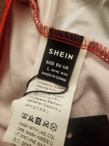 SHEIN SXY NWT Red/Multicolored 2-piece Bandeau Top & Skirt, Women’s Sz Large - Picture 11 of 12