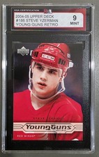 2004-05 Upper Deck Young Guns Retro Steve Yzerman #186 KSA 9 MINT 