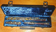 Ensemble instrument flûte de concert Bestler Silver Boehm System avec étui