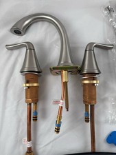 Signature Hardware Provincetown Widespread Bathroom Faucet Brushed Nickel