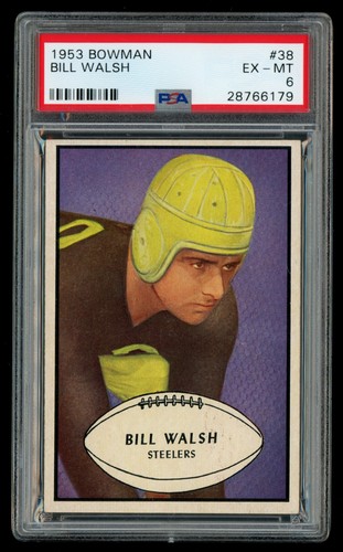 Bill Walsh #38 1953 Bowman card