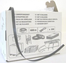 Umreifungsband Umreifungsset 12mm 600m PP Umreifungsband + 200 Plastikschnallen