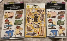 NIP Vtg American Greetings Kitty Cat Stickers 74 Stickers 3 Pks Special Moments
